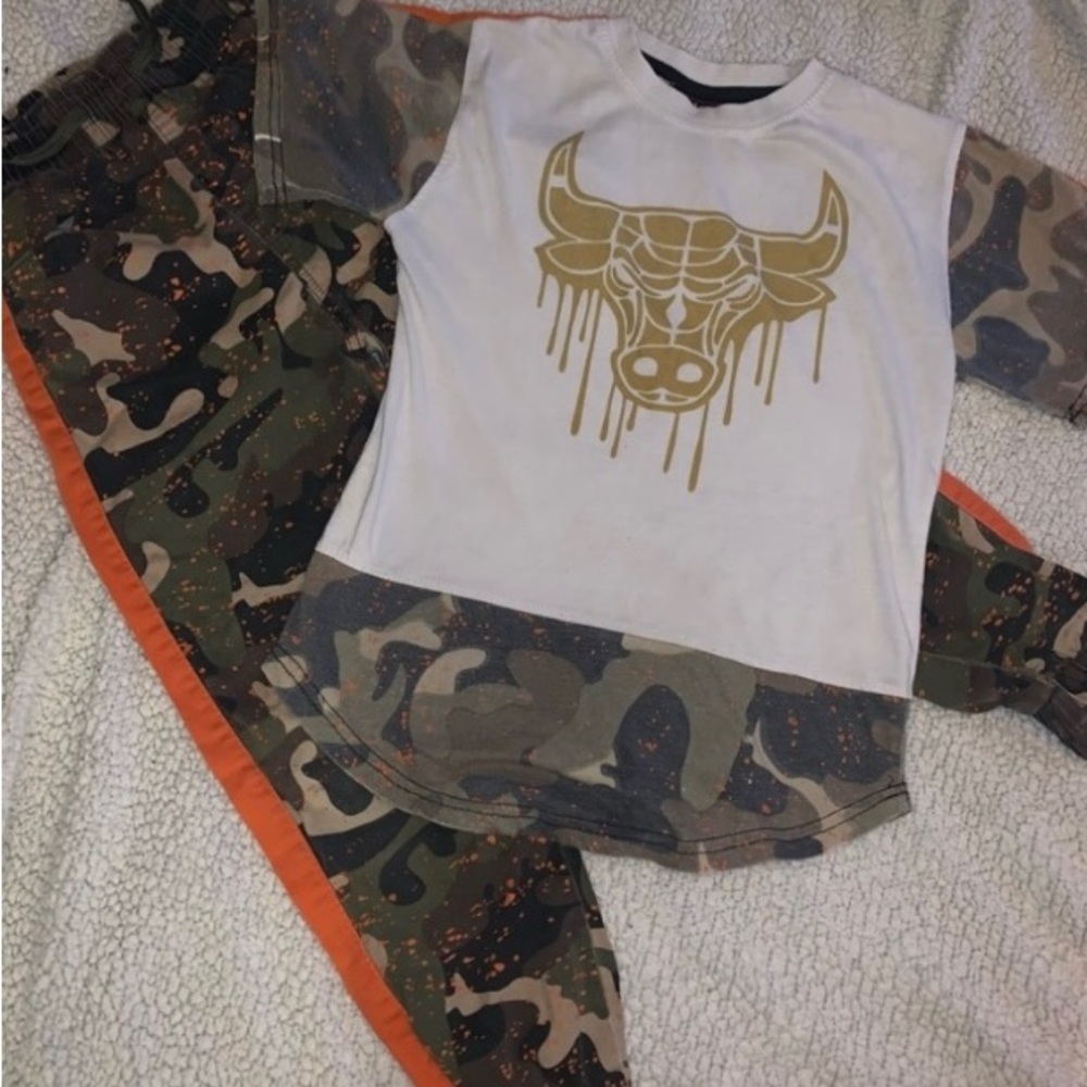 Boy’s Camo Jogger Set